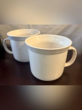 2 Good Cook stoneware soup cups. 20 oz. Microwave safe.